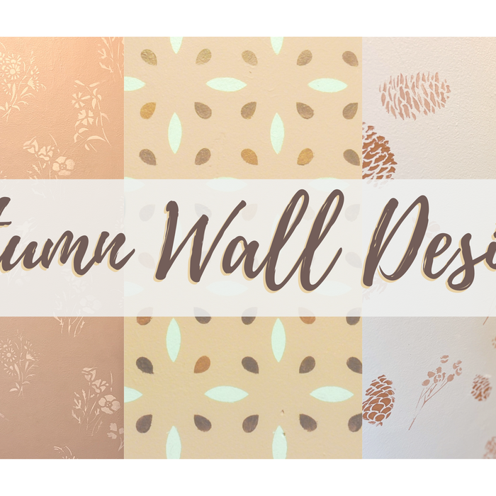 4 Autumn Stenciled Wall Designs