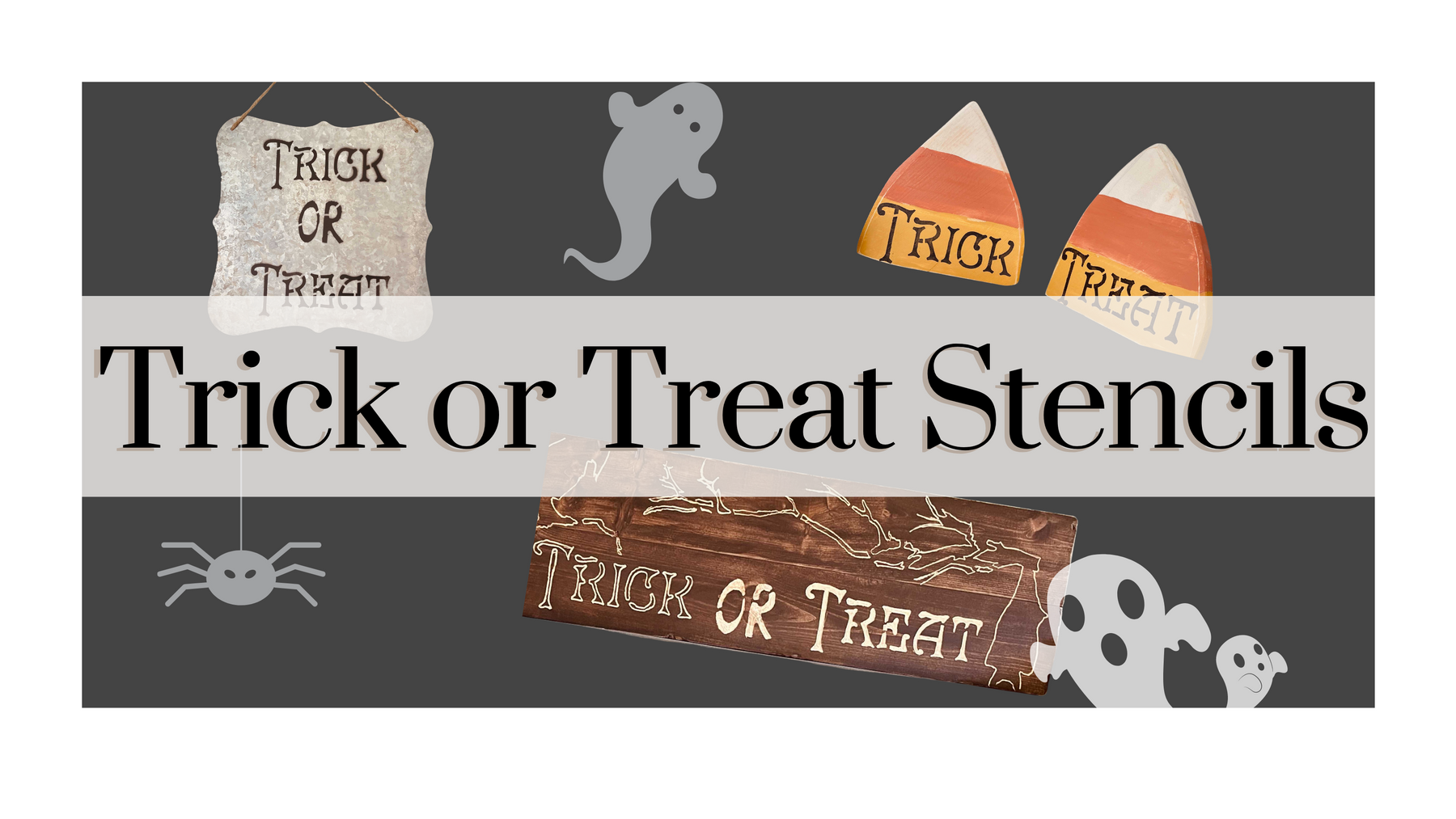 3 Trick or Treat Stencil Projects to Decorate this Halloween!