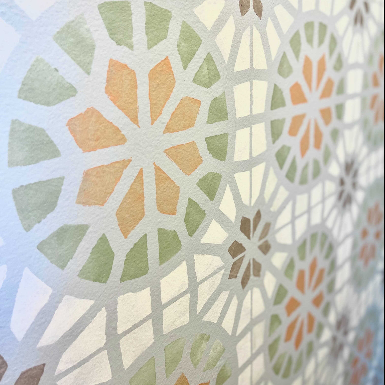 mosaic cathedral window design pattern