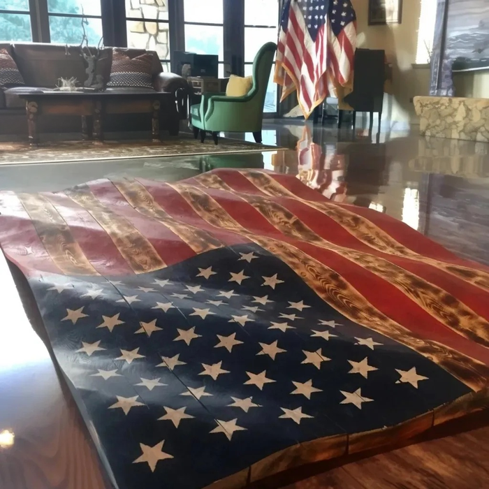 american flag stars stencil