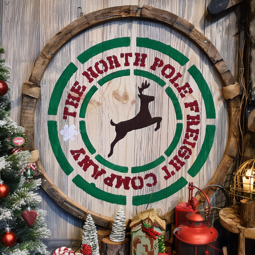 north pole stencil