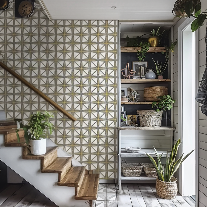 The Prague Cobblestone Street Tile Stencil