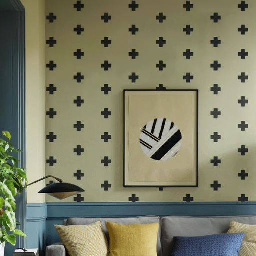 Swiss Cross Pattern Stencil