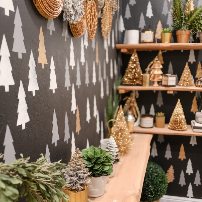 Evergreen Tree Pattern stencil