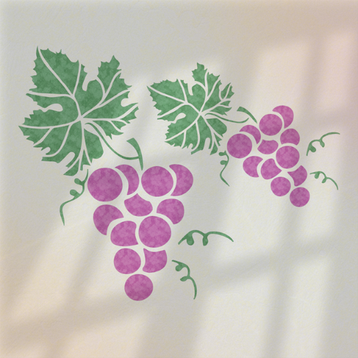 grape vine stencil