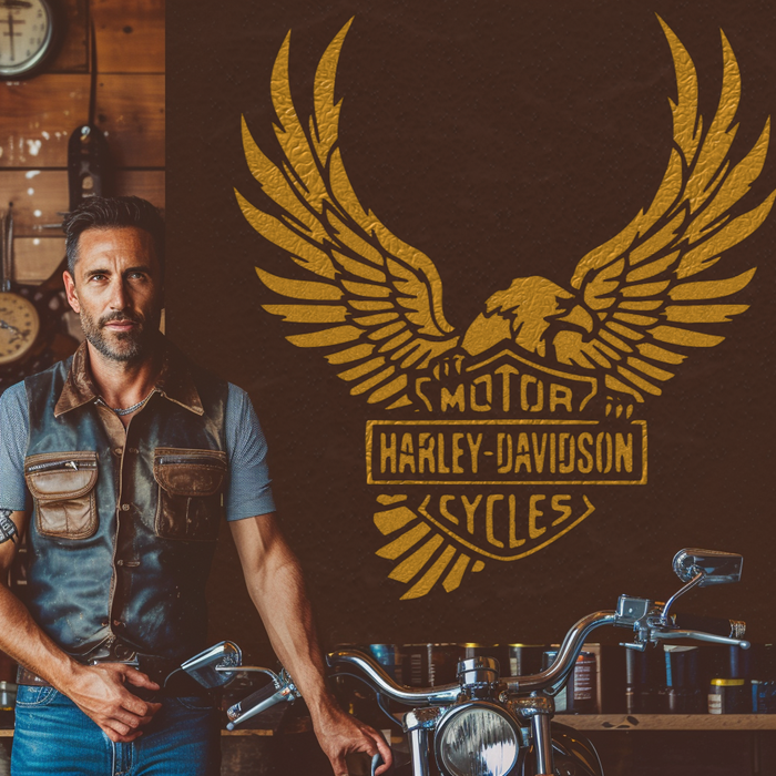 Harley Davidson Ascending Eagle Stencil