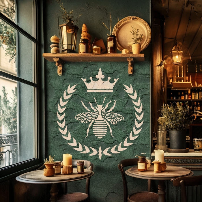 french bee stencil