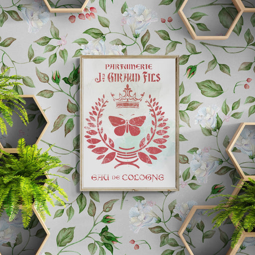 eau de cologne stencil