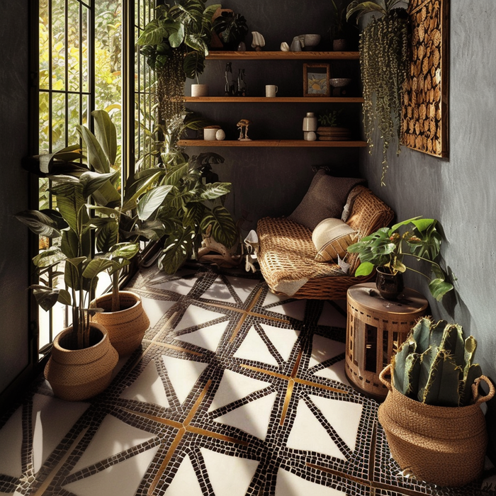 The Prague Cobblestone Street Tile Stencil