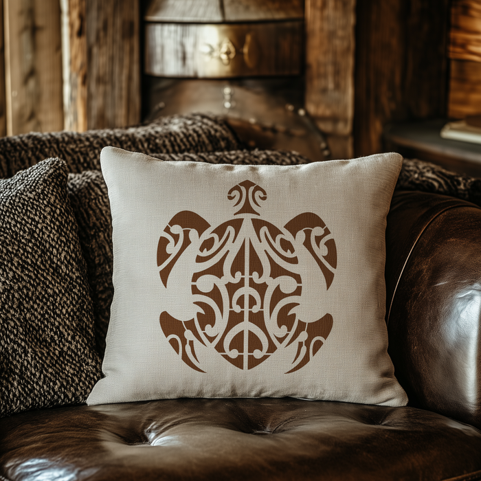 tribal turtle stencil