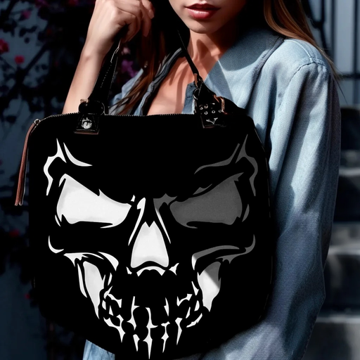 Biker Skull Stencil