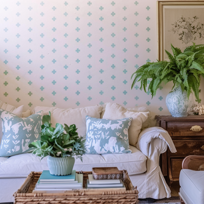 Swiss Cross Pattern Stencil