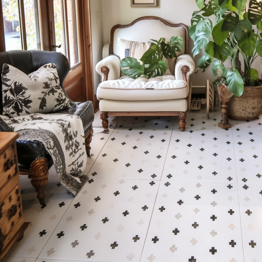 Swiss Cross Pattern Stencil