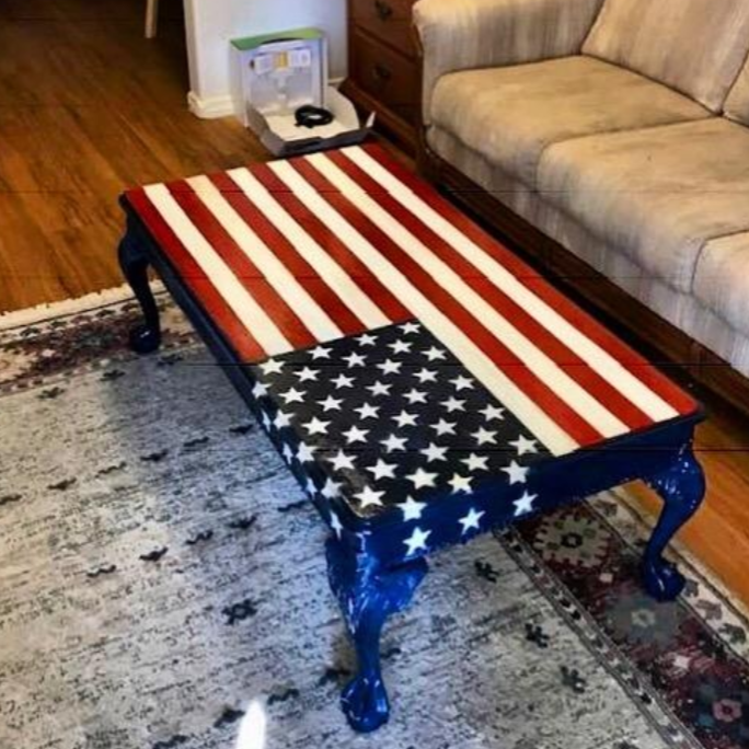 american flag stars stencil