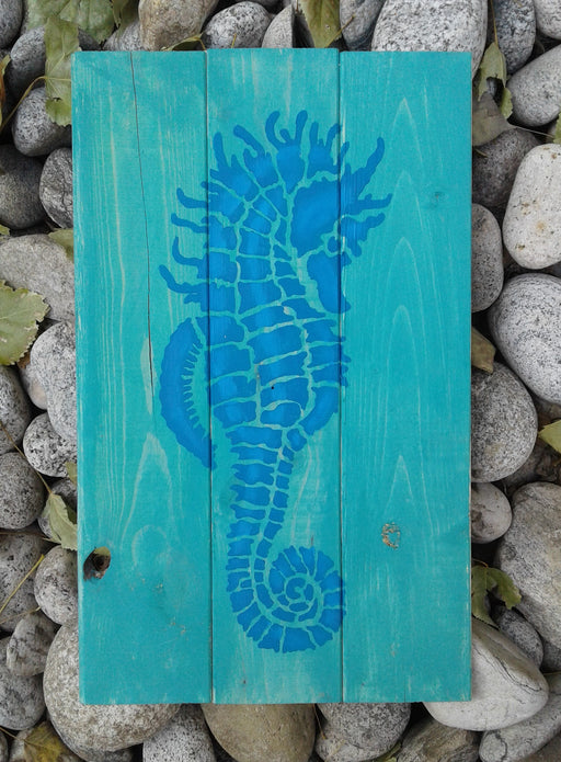seahorse stencil