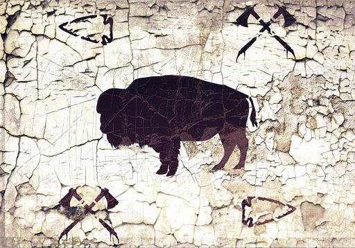 american bison stencil