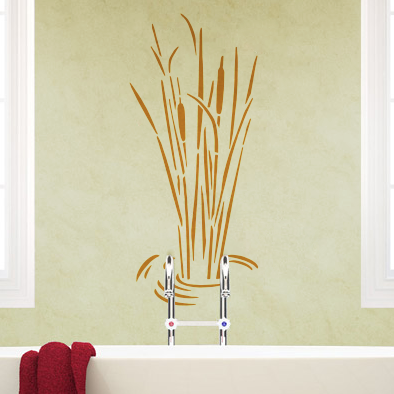 cattail stencil