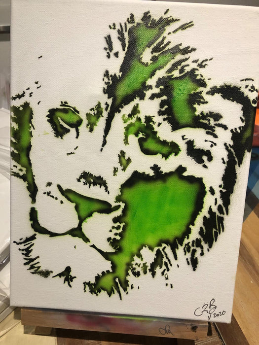 african lion stencil