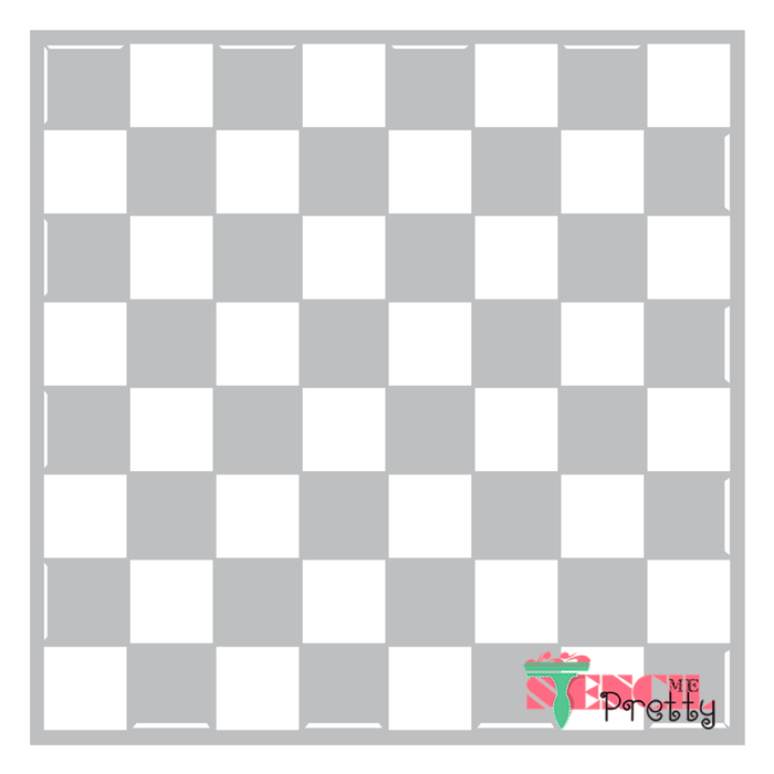 checker pattern stencil