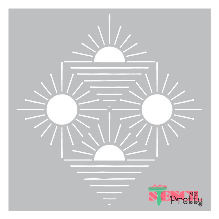 sunrays stencil