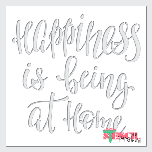 happiness stencil