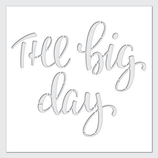 wedding day stencil