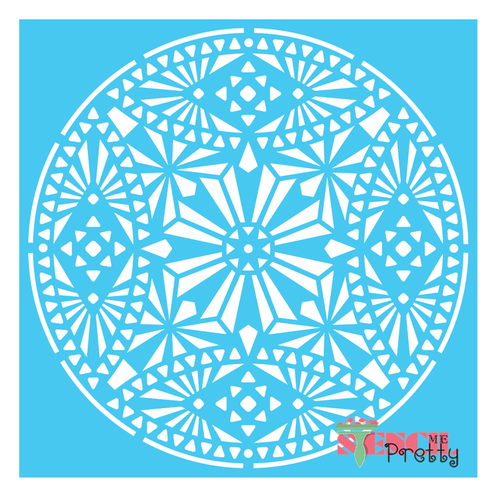 african mandala stencil