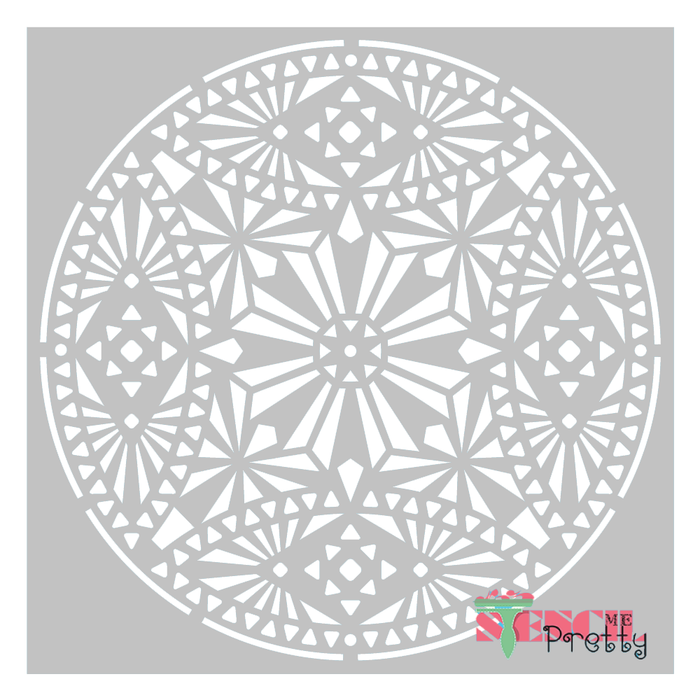 african mandala stencil