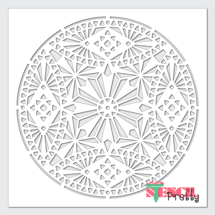 african mandala stencil
