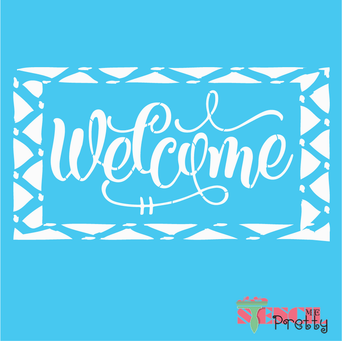 welcome stencil