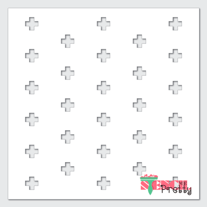 Swiss Cross Pattern Stencil