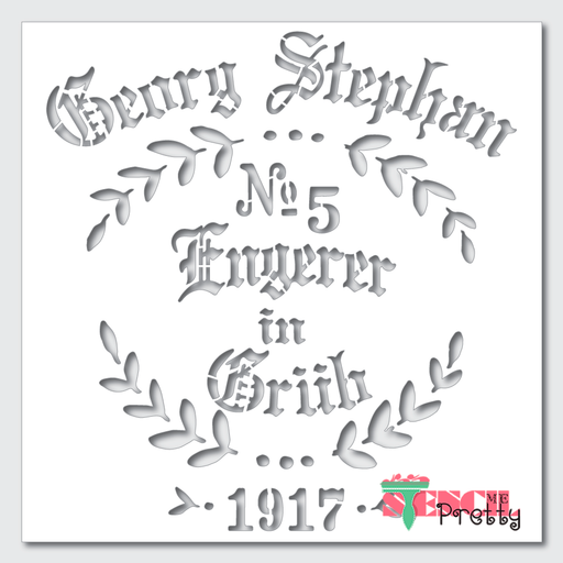 german feedsack stencil