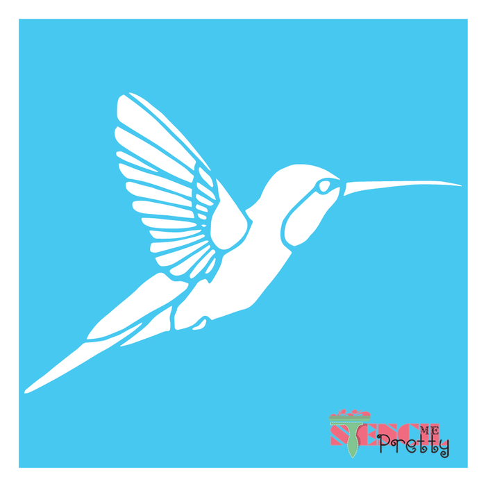 hummingbird stencil