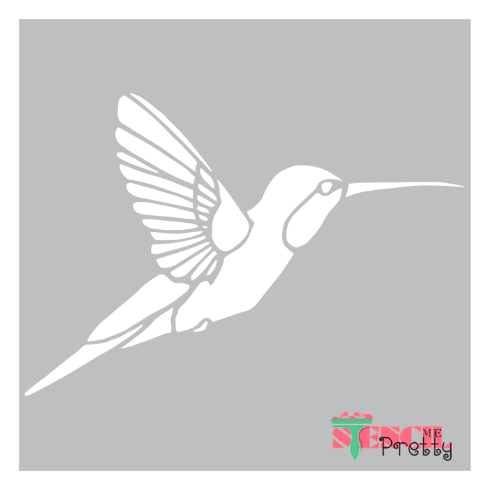 hummingbird stencil
