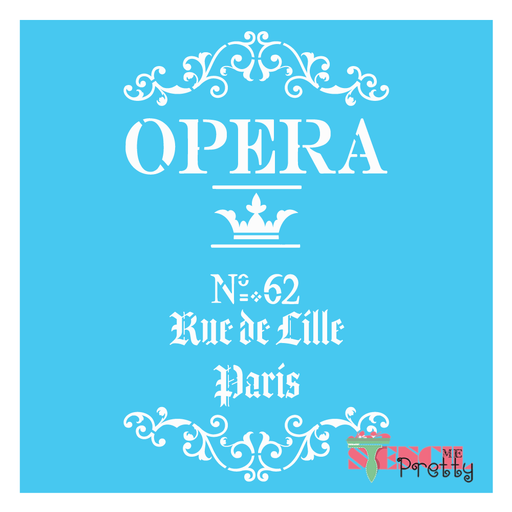 french opera stencil