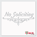 no soliciting sign stencil