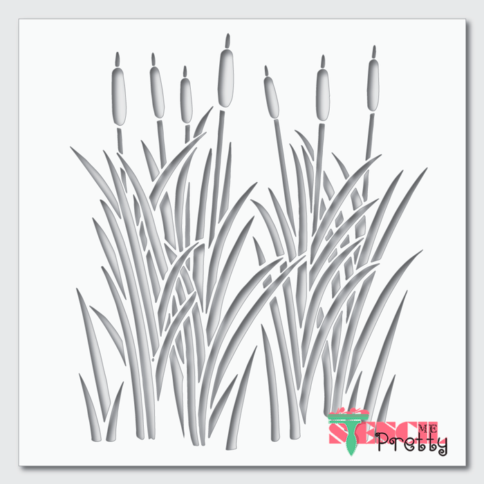 cattail stencil