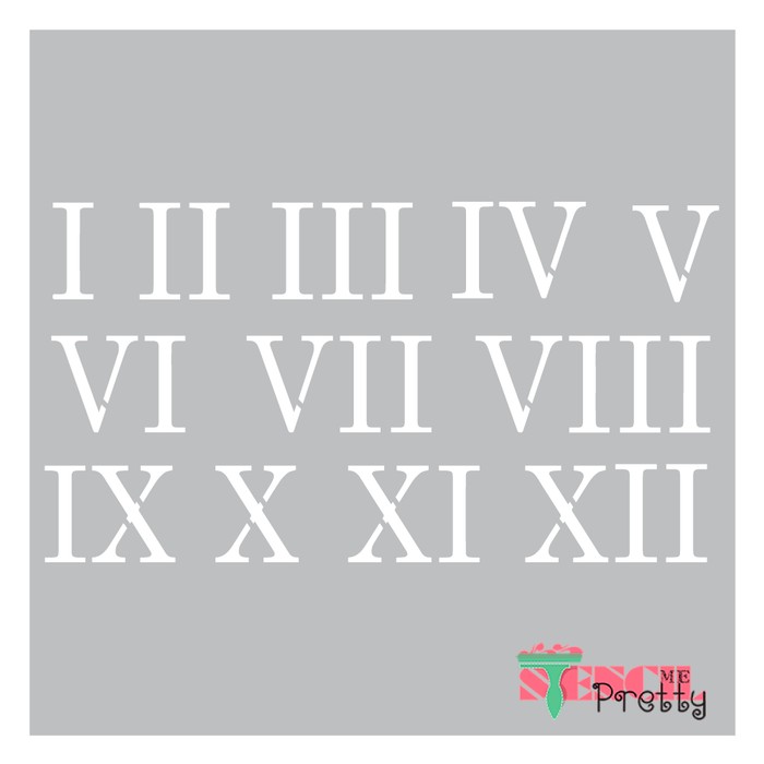 roman number stencils