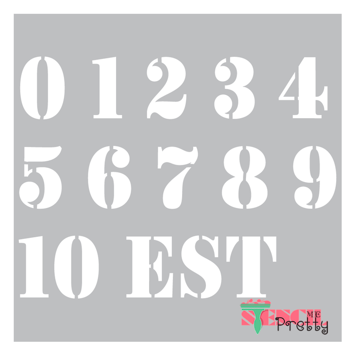 numeric stencil