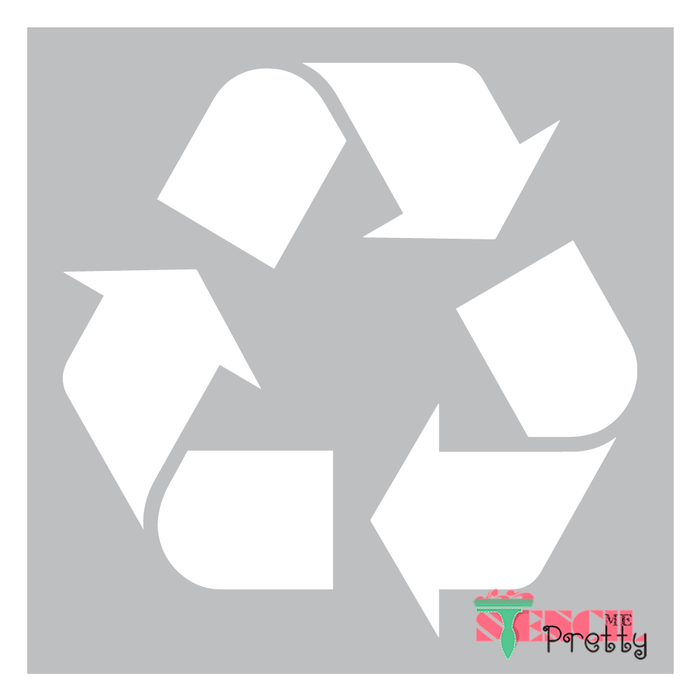 recycle sign stencil