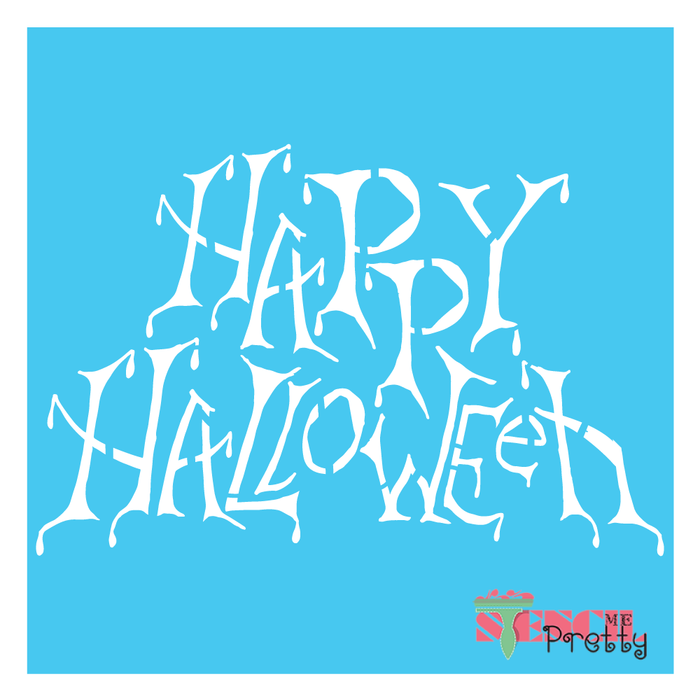 happy halloween stencil