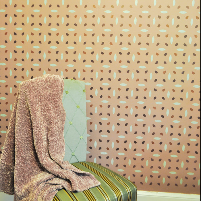 leaf pattern stencil