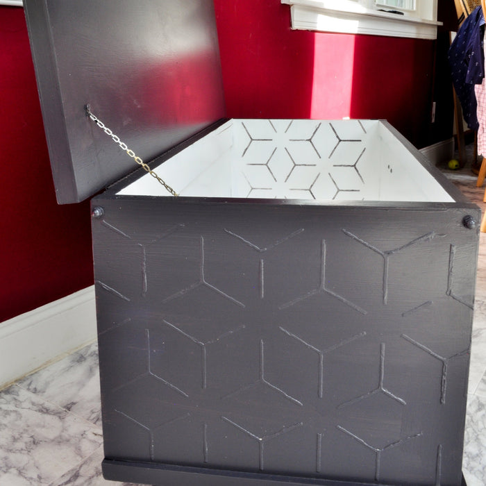 modern petals stencil