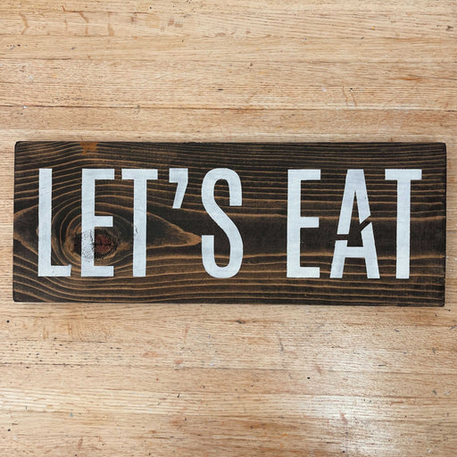 let's eat stencil
