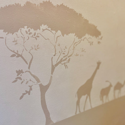 savanna tree stencil