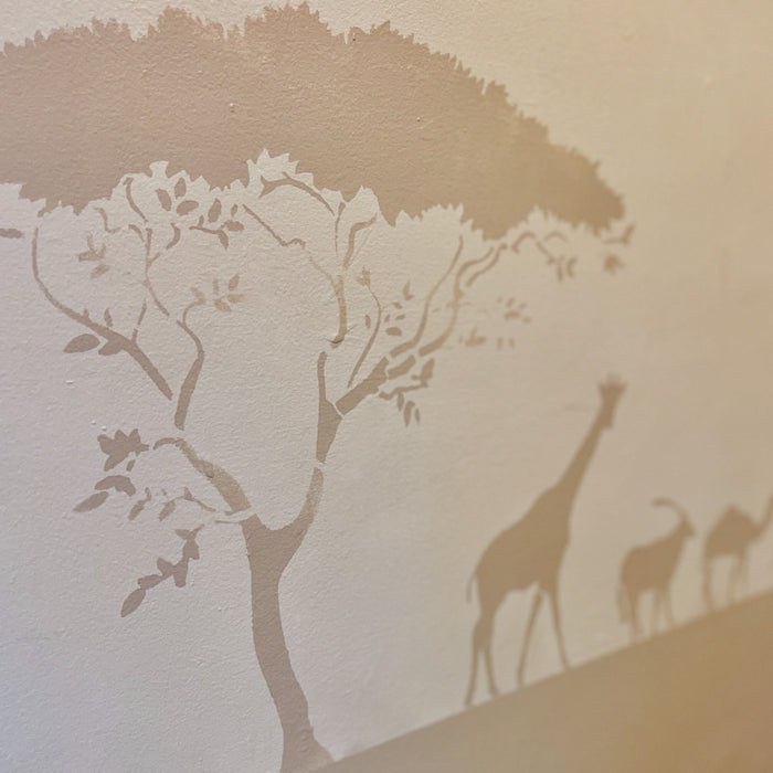 savanna tree stencil