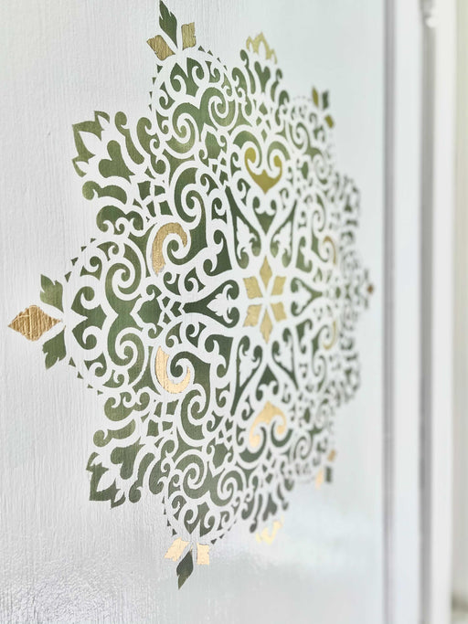 intricate mandala stencil