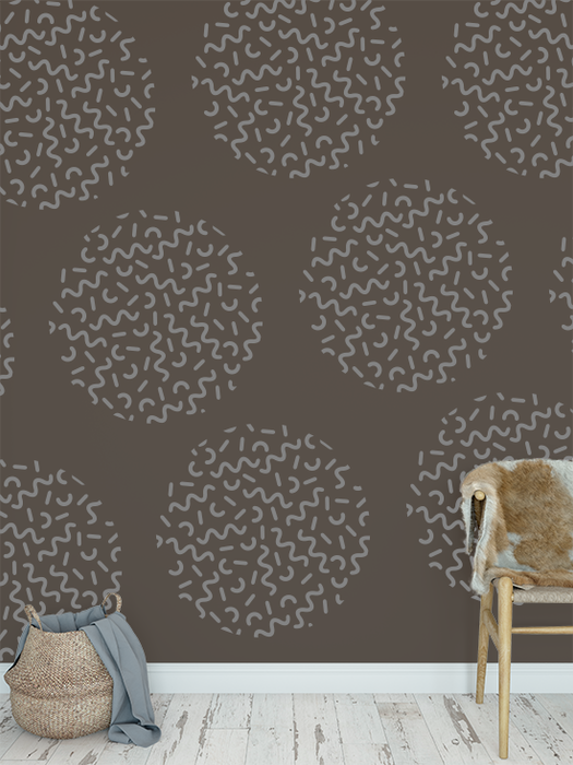 curved lines stencil