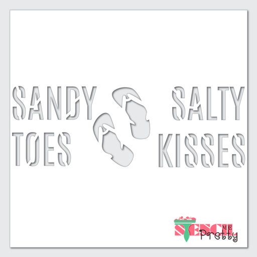salty kisses stencil