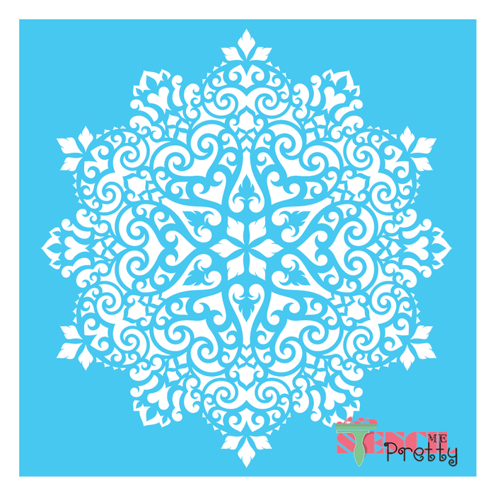 intricate mandala stencil